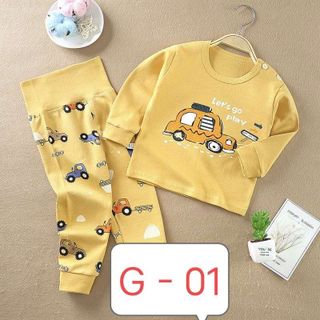 Bộ cotton trẻ em Quảng Châu cạp cao