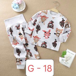 Bộ cotton trẻ em Quảng Châu cạp cao