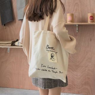 Túi tote đeo vai Books hàn quốc ulzzang - TV019