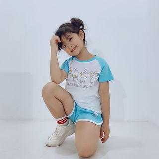 ĐỒ BỘ THUN COTTON 100% 4C BÉ GÁI 1-6 TUỔI giá sỉ