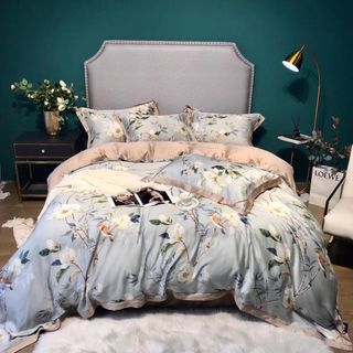 Bộ Chăn Ga Gối Tencel Thiên Nhiên Cao Cấp Mượt