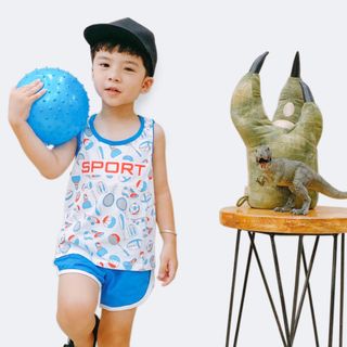 ĐỒ BỘ THUN BA LỖ 100% COTTON 4C BÉ TRAI 1-6 TUỔI