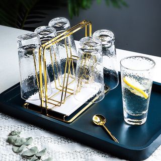 Cắm cốc inox mạ vàng