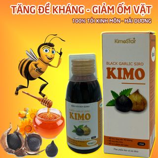Siro Tỏi Đen Kimo tăng sức đề kháng giảm ốm vặt