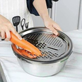 Bộ sản phẩm 3 trong 1,chậu,rổ,nạo