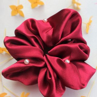 SCRUNCHIES DÂY BUỘC TÓC, CHUNG TÓC PHI BÓNG/ LỤA SATIN NHIỀU MÀU