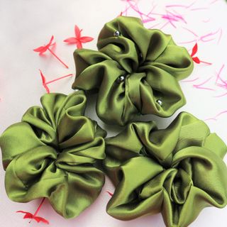 DÂY BUỘC TÓC/SCRUNCHIES/ CHUNG BUỘC TÓC LỤA SATIN/ PHI BÓNG