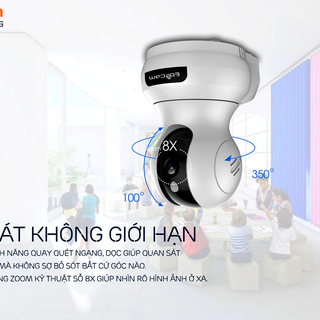 Camera Wifi Ebitcam E3 Full HD 1080P 2MP - Phát Hiện Chuyển Động, Đàm Thoại 2 Chiều, Xoay 360 giá sỉ