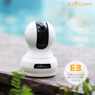 Camera Wifi Ebitcam E3 Full HD 1080P 2MP - Phát Hiện Chuyển Động, Đàm Thoại 2 Chiều, Xoay 360