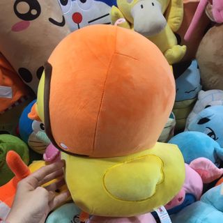 Gấu bông vịt đội nón bảo hiểm