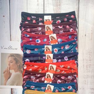 SET 10 QUẦN LÓT LINGERIE THUN COTTON THÔNG HƠI BÔNG HOA 183