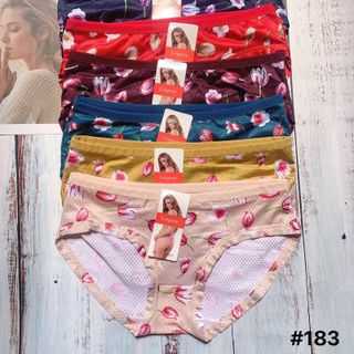 SET 10 QUẦN LÓT LINGERIE THUN COTTON THÔNG HƠI BÔNG HOA 183