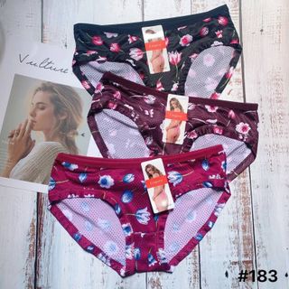 SET 10 QUẦN LÓT LINGERIE THUN COTTON THÔNG HƠI BÔNG HOA 183
