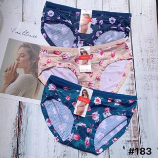 SET 10 QUẦN LÓT LINGERIE THUN COTTON THÔNG HƠI BÔNG HOA 183