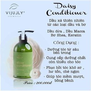 [ 100% ]Dầu Xả Dừa Hoa Cúc Vijully Phục Hồi Tóc Hư Tổn