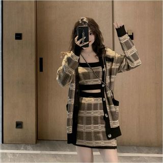 Sét váy len 3 chi tiết