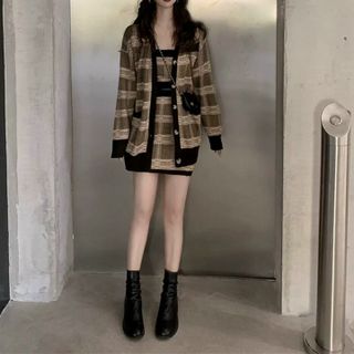 Sét váy len 3 chi tiết