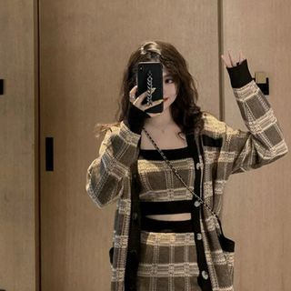 Sét váy len 3 chi tiết