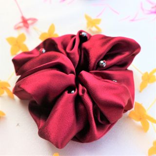DÂY BUỘC TÓC/SCRUNCHIES/ CHUNG BUỘC TÓC LỤA SATIN/ PHI BÓNG