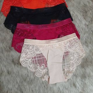 SET 10 QUẦN LÓT REN NGUYÊN MÔNG 3 DÂY LƯNG 3930