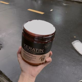 Hấp dầu KERATIN nâu phục hồi tóc cháy, hư tổn 1000ml