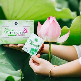 Diệp Lục Collagen - Đẹp Da, Mờ Nám, Tàn Nhang - Hộp 30 Gói