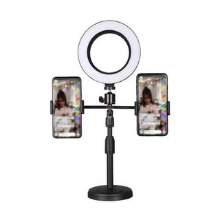 Bộ Giá đỡ Livestream có đèn Led siêu đẹp 3 in 1 (2 giá đỡ điện thoại) giá sỉ