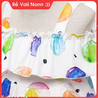 ĐẦM TRỄ VAI BÉ GÁI - ĐẦM VOAN CHO BÉ GÁI AT407