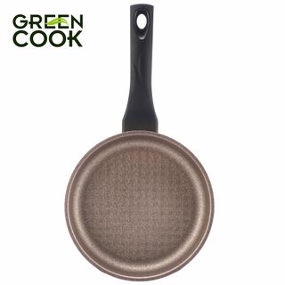 Chảo đúc cạn chống dính vân đá 18cm Green Cook GCP05-18