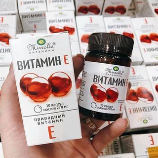 Vitamine E Đỏ Nga 270mg Mirrolla Hộp 30 Viên - vitamine đỏ viên vitamin e 270