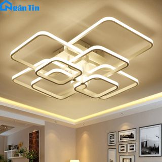 Đèn Mâm LED 8 Cánh Ốp Trần Hiện Đại Trang Trí Phòng Khách Led 3 Chế Độ Màu MO931E Ngân Tin (Tặng kèm remote điều khiển tiện dụng) giá sỉ