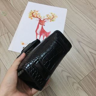 Túi đeo chéo nữ H mini vân rắn xinh xắn