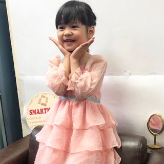 Váy voan 4 tầng thêu hạt nổi TE2601