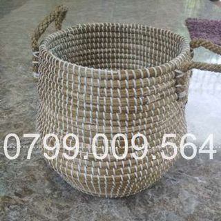 Giỏ cói xiên có quai xách