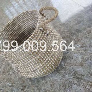 Giỏ cói xiên có quai xách