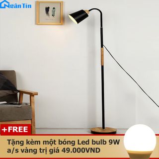 Đèn Cây Đứng Trang Trí Phòng Khách Phòng Ngủ Đọc Sách DC545 Ngân Tin – Tặng kèm một bóng Led Bulb 9W giá sỉ