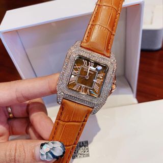 Davena vuông nâu vàng