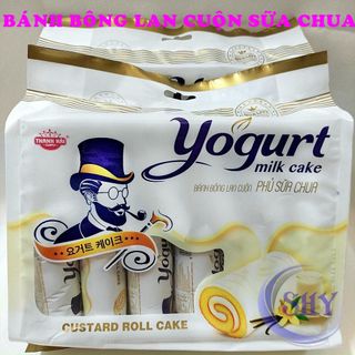 Bánh bông lan cuộn phủ sữa chua Yogurt milk cake