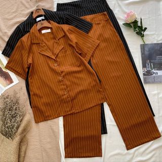 Set Nâu Đen Sọc Dài