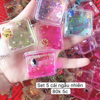 Set 5 móc khóa nhiều màu (5 cái/hộp)