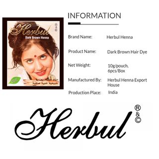 Nhuộm tóc phủ bạc henna Ấn độ Màu nâu đen