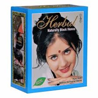 Nhuộm tóc phủ bạc henna Ấn độ Màu đen tự nhiên