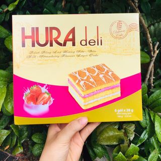 Bánh Hura bông lan kem vị dâu