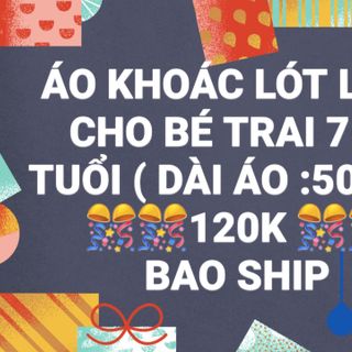 Áo khoác lót lông cho bé trai giá sỉ