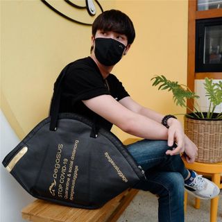 TÚi XÁCH KHẨU TRANG STOP COVID-19 da PU