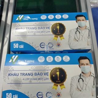 Khẩu trang Huy Vượng 4 lớp