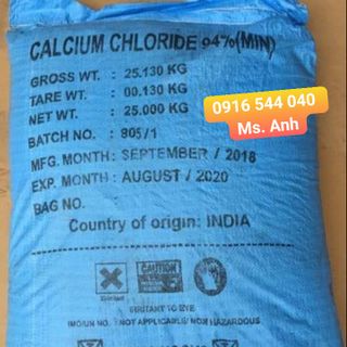 CaCl2 Ấn Độ, canxi clorua, khoáng canxi cho tôm giá sỉ