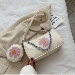 Sét 2 món hoa cục kẹp nách kèm ví hàng hót
