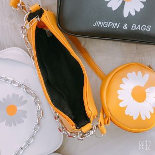Sét 2 món hoa cục kẹp nách kèm ví hàng hót