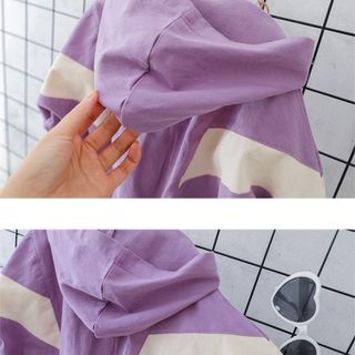Áo khoác vải bé gái, áo khoác dáng ngắn bo gấu TE 2643